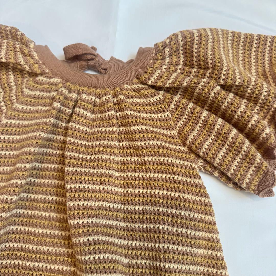 新品 MABLI マブリ ニットロンパース 18m
