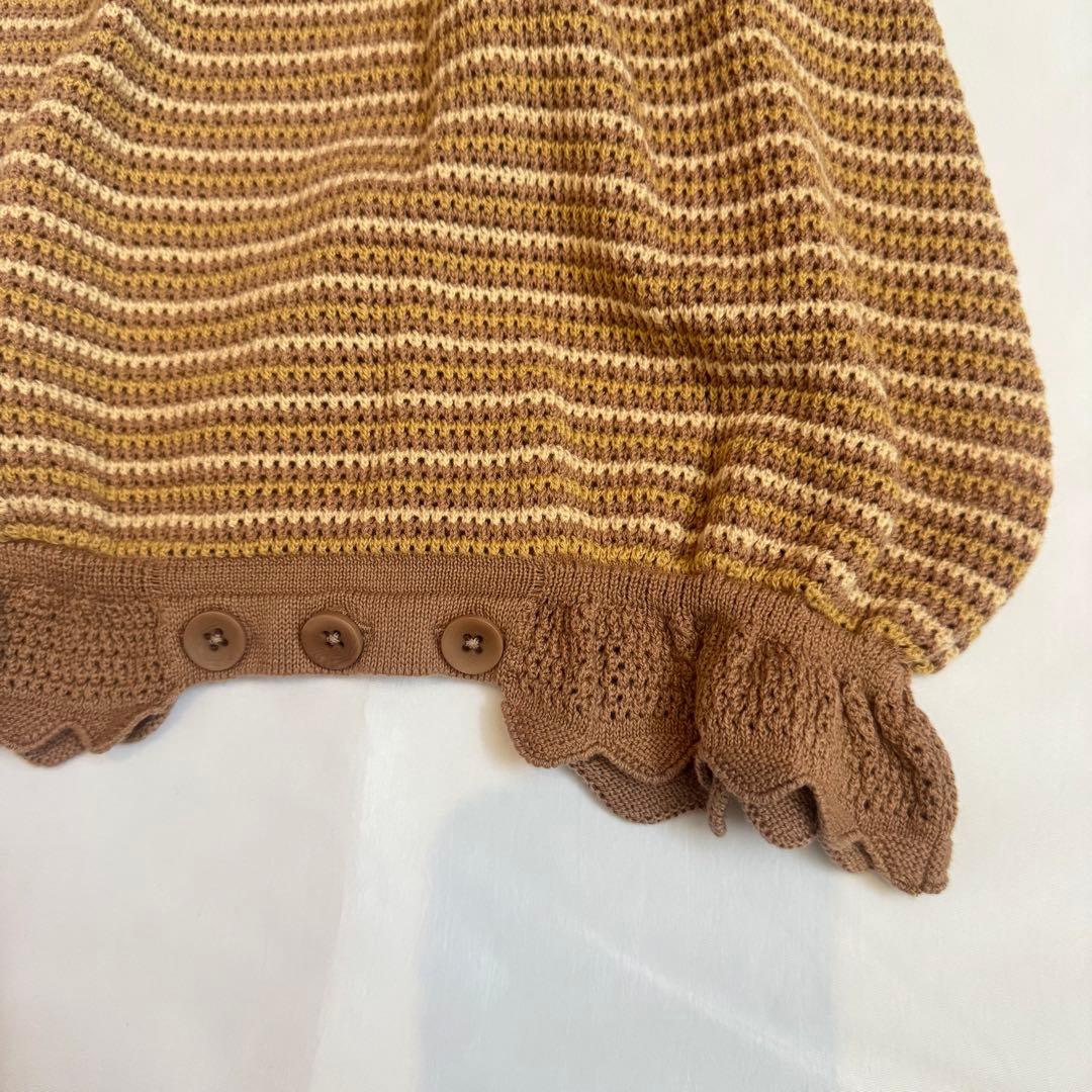 新品 MABLI マブリ ニットロンパース 18m