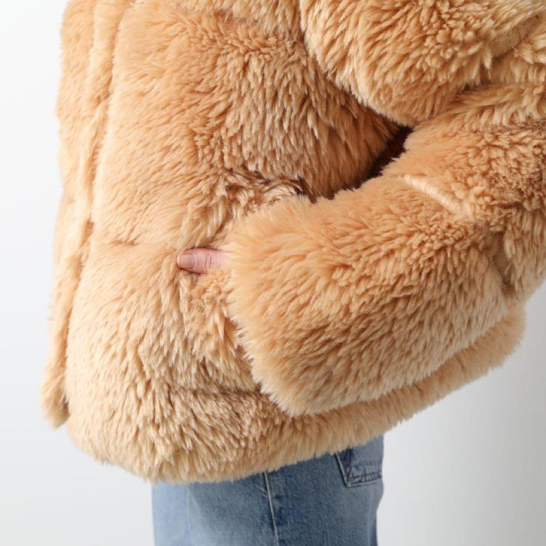 極美品　UGG アグ ロニー パッファー ハイ パイルファージャケット　M