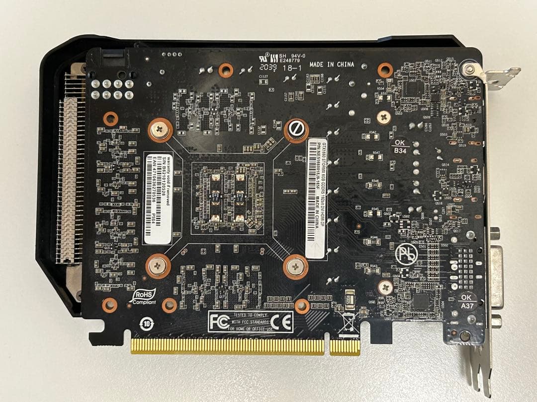 グラボ　PALIT GTX1660 6G