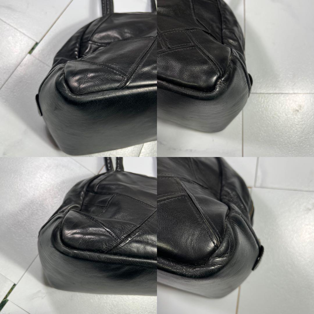 Jas-M.B. レザー ボストンバッグ トートバッグ ブラック 本革