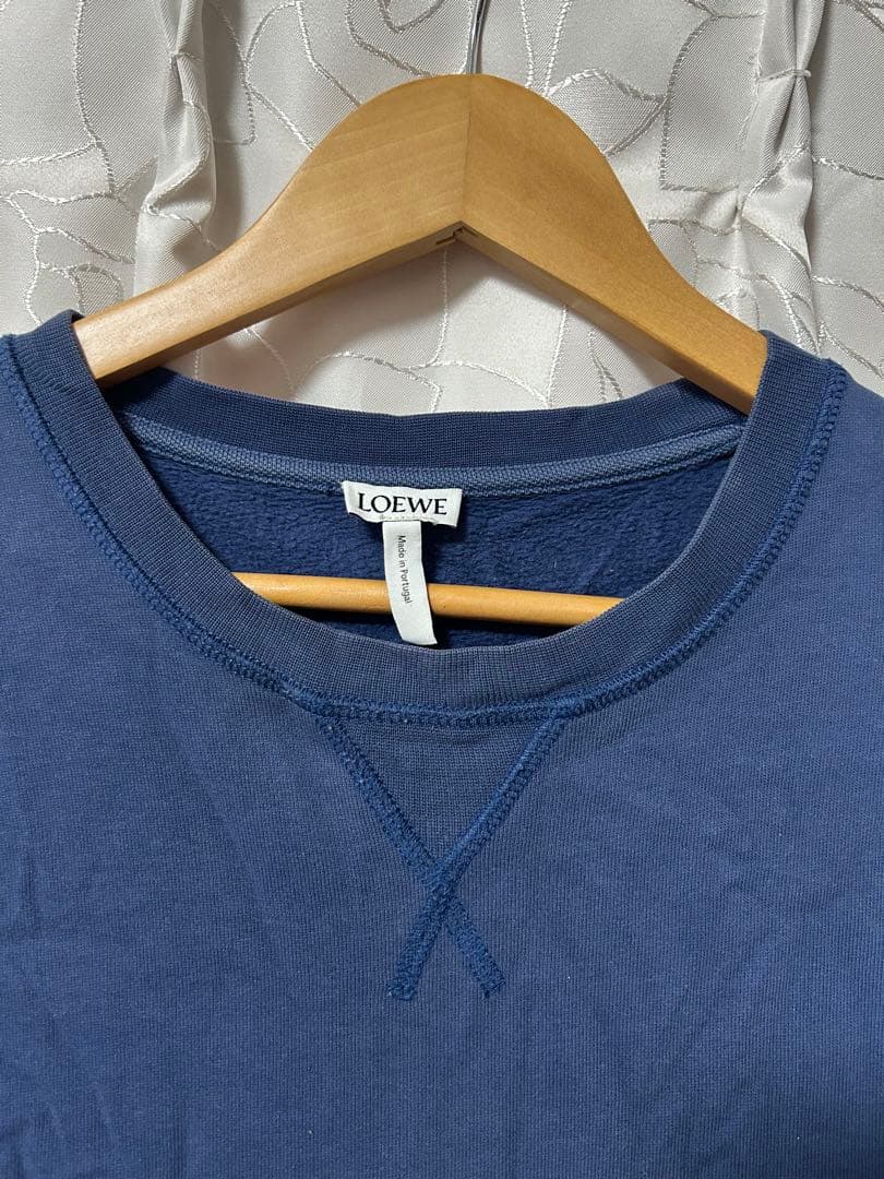 LOEWE ネイビー トレーナー ロゴ刺繍