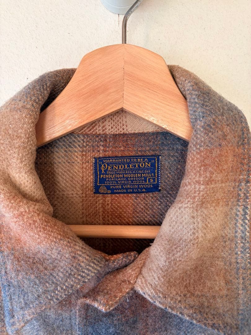 32　70sペンドルトンPENDLTON オンブレチェックブルゾン