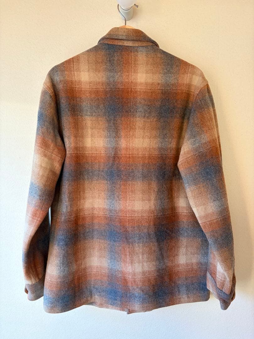 32　70sペンドルトンPENDLTON オンブレチェックブルゾン