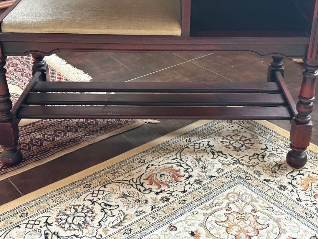 カリモク　karimoku テレフォンベンチ　コロニアル　ビンテージ　nZ