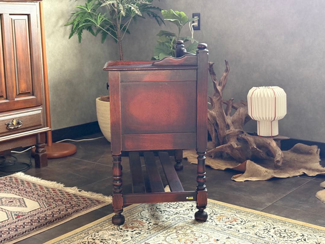 カリモク　karimoku テレフォンベンチ　コロニアル　ビンテージ　nZ