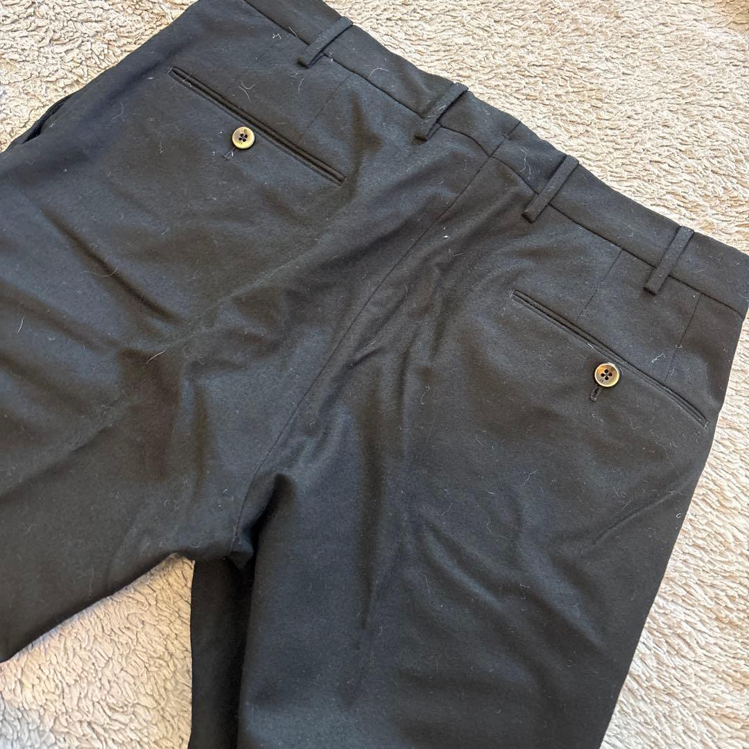 TORINO PT 毛98%ブラック スラックス Lサイズ　48