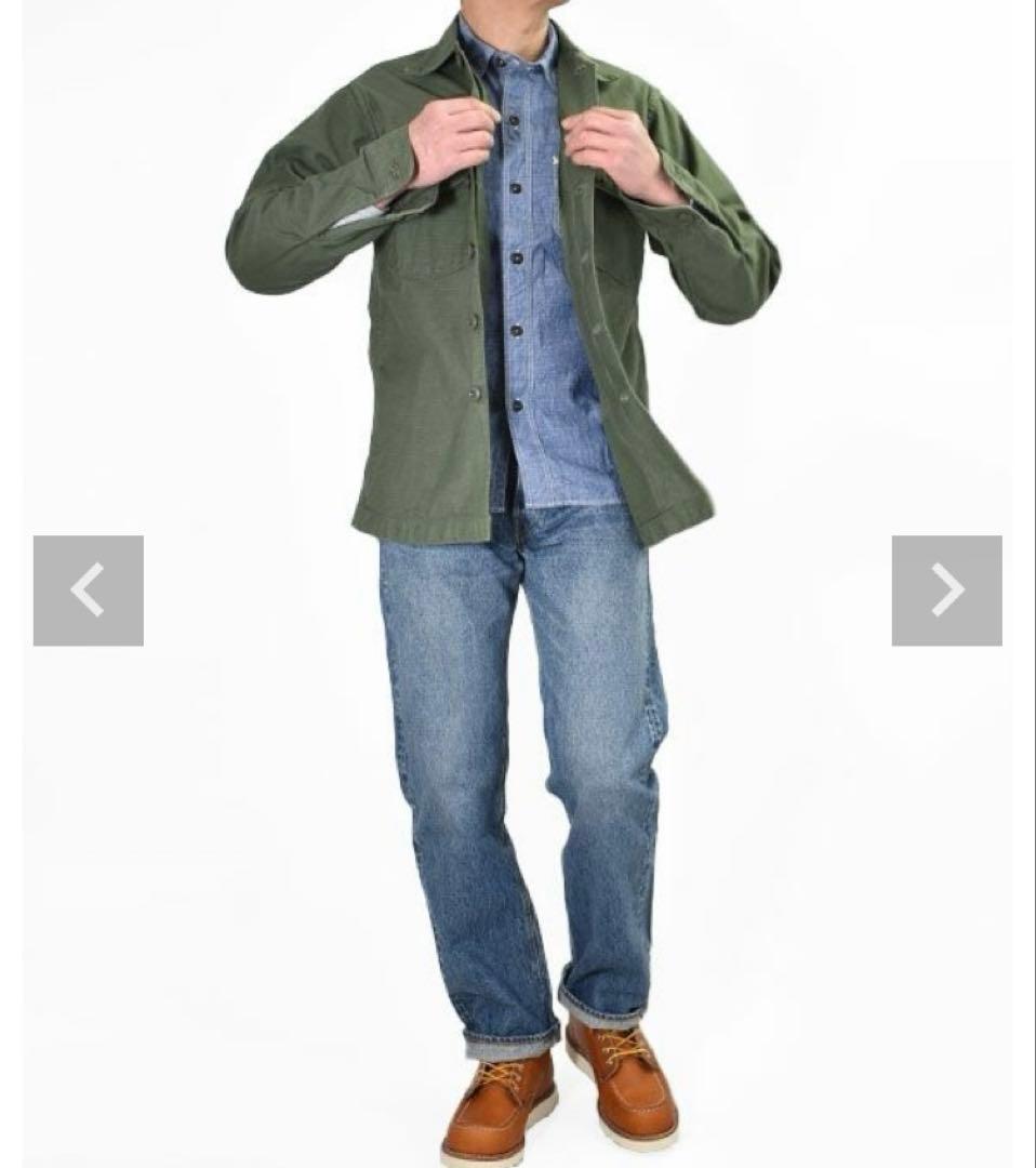 orslow U.S. ARMY Fatigue Shirt グリーン