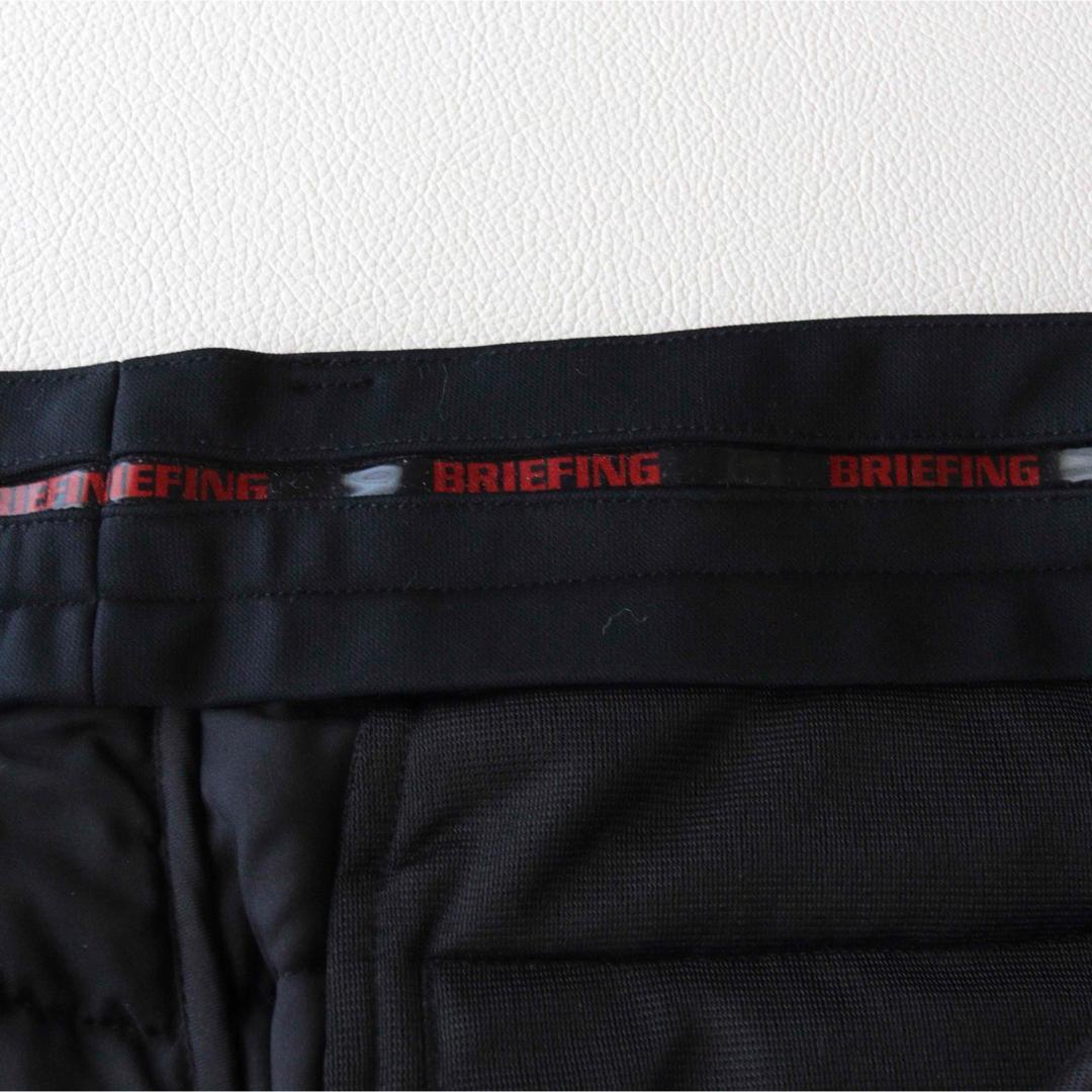 5391【極美品】ブリーフィング　中綿ロングパンツ 極暖 防風 防寒 ブラック