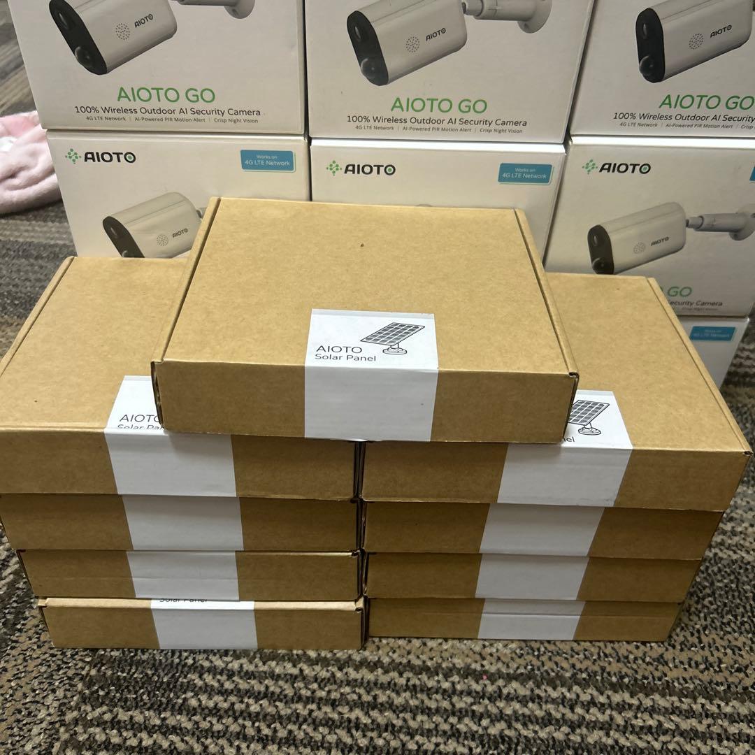 AIOTO GO セキュリティカメラ 9台とソーラーパネルセット