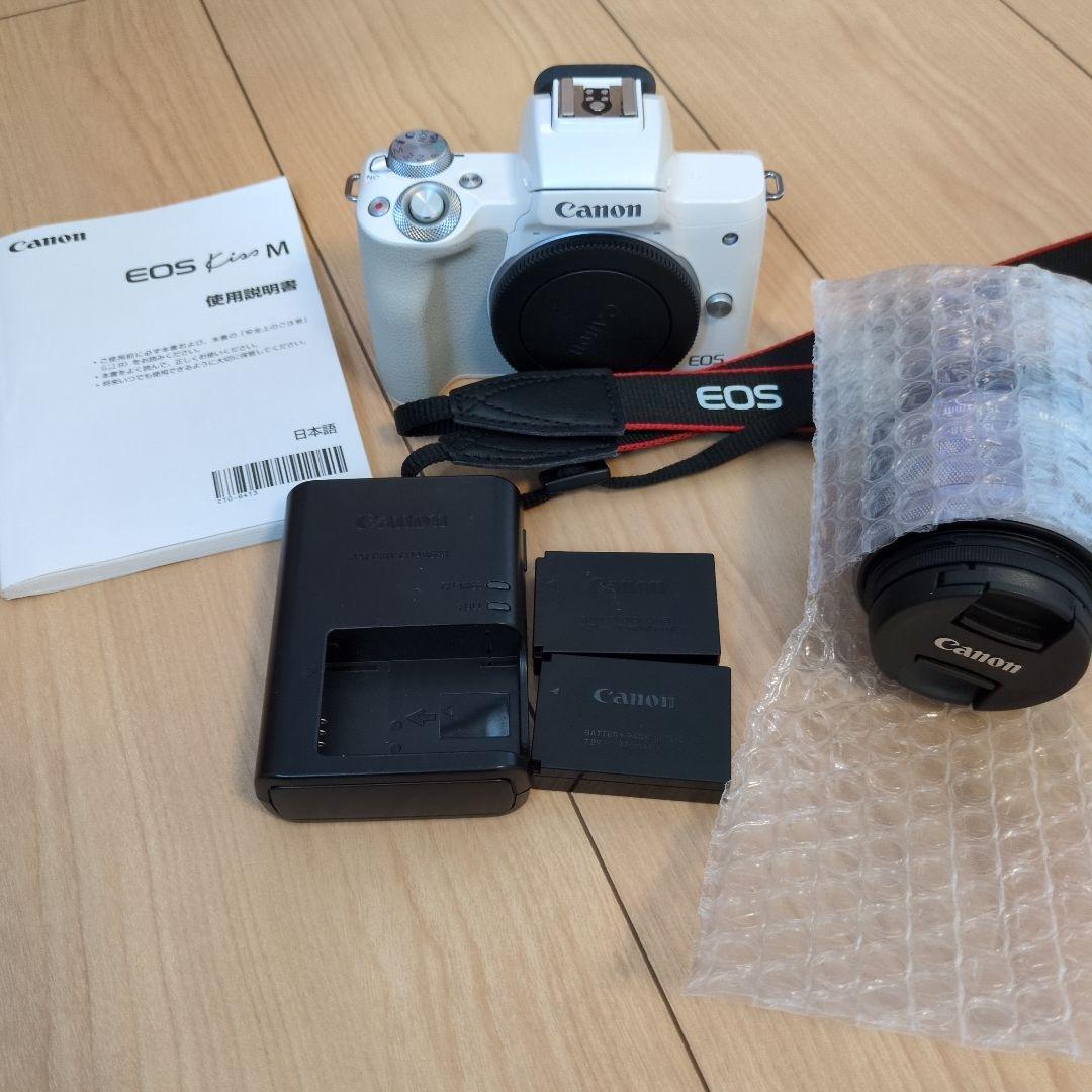 Canon EOS Kiss M ホワイト 本体 おまけレンズ付き