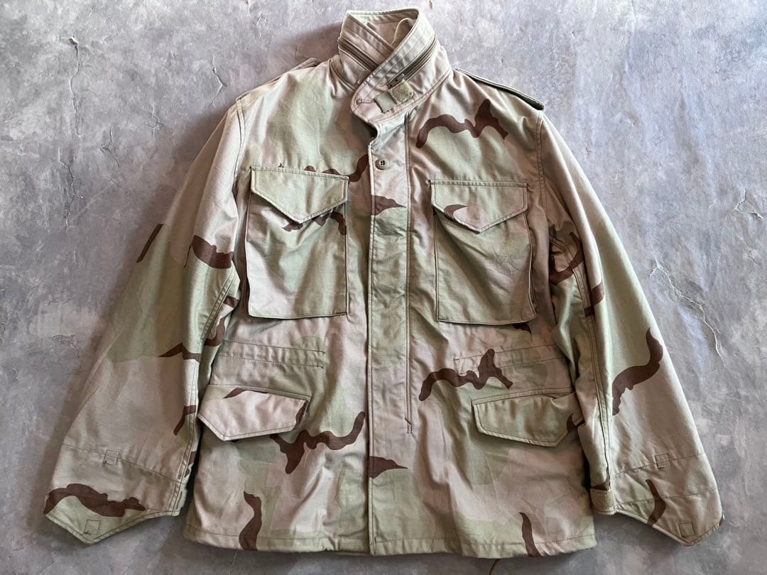 80's 米軍実物 放出品 M65 フィールドジャケット 3Cデザートカモ 迷彩