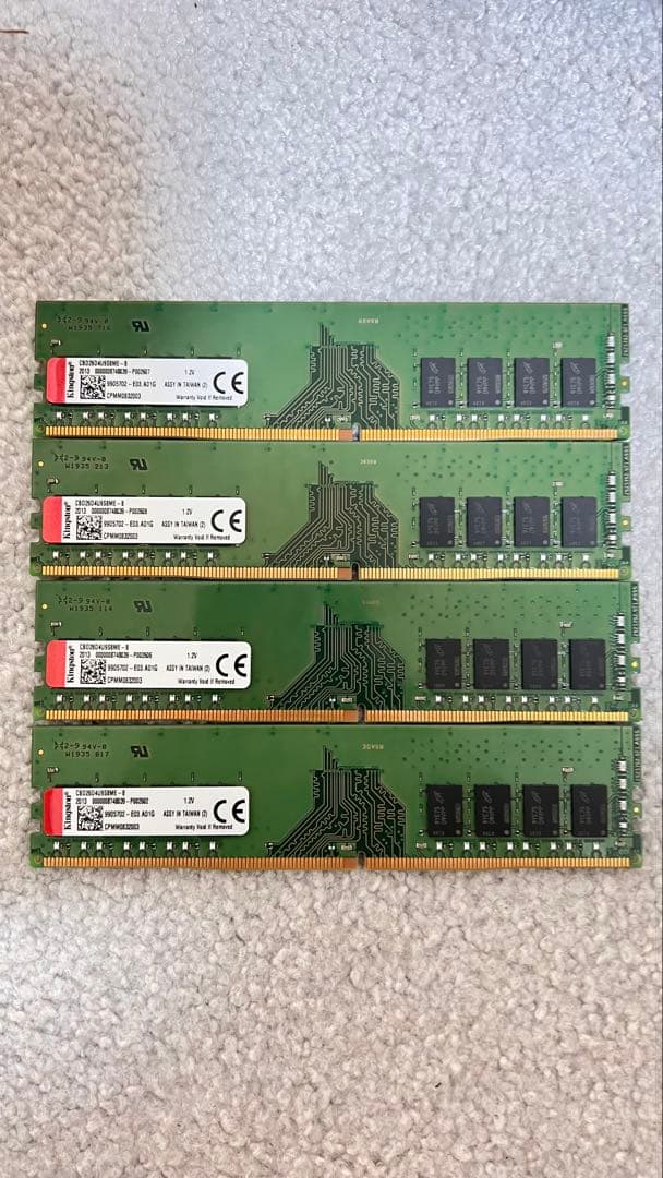 KingstonDDR3L 4GB×4枚 計16GBデスクトップ用メモリ1.2V