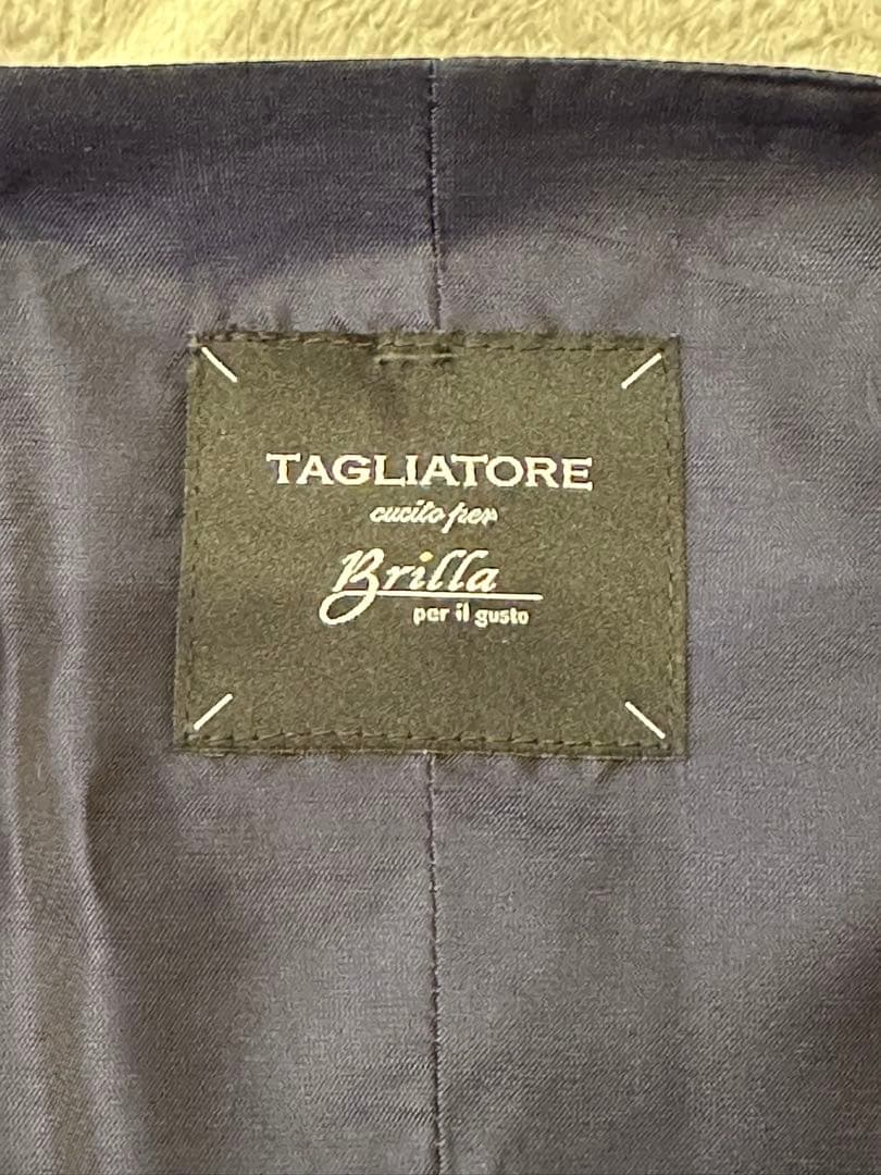 TAGLIATORE BRIAN ベスト46 ネイビー　ホップサック　beams