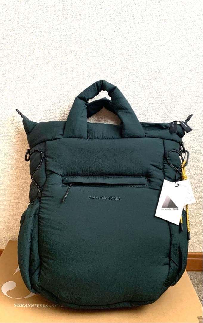 新品　ZARA キルティングバッグ×AND WANDER®️コラボ