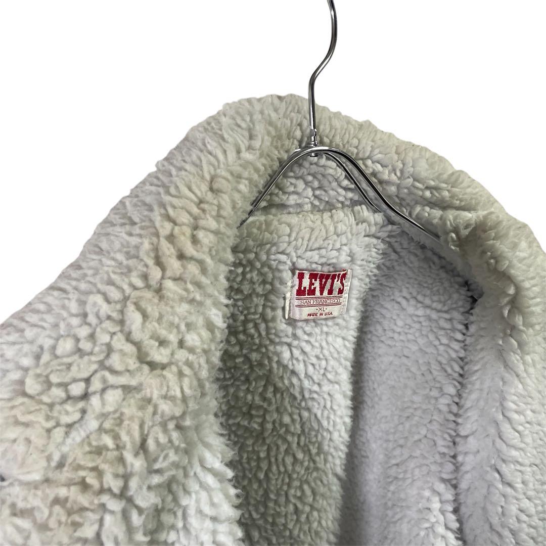 90s Levi's 70809 ボアジャン　シェルパジャケット　ブラック　XL