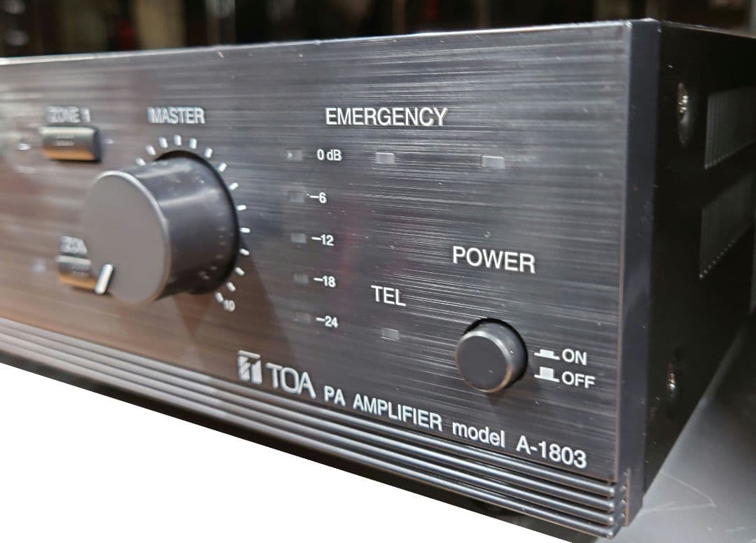 ■【取説・電源ACケーブル付】TOA A-1803 放送用アンプ