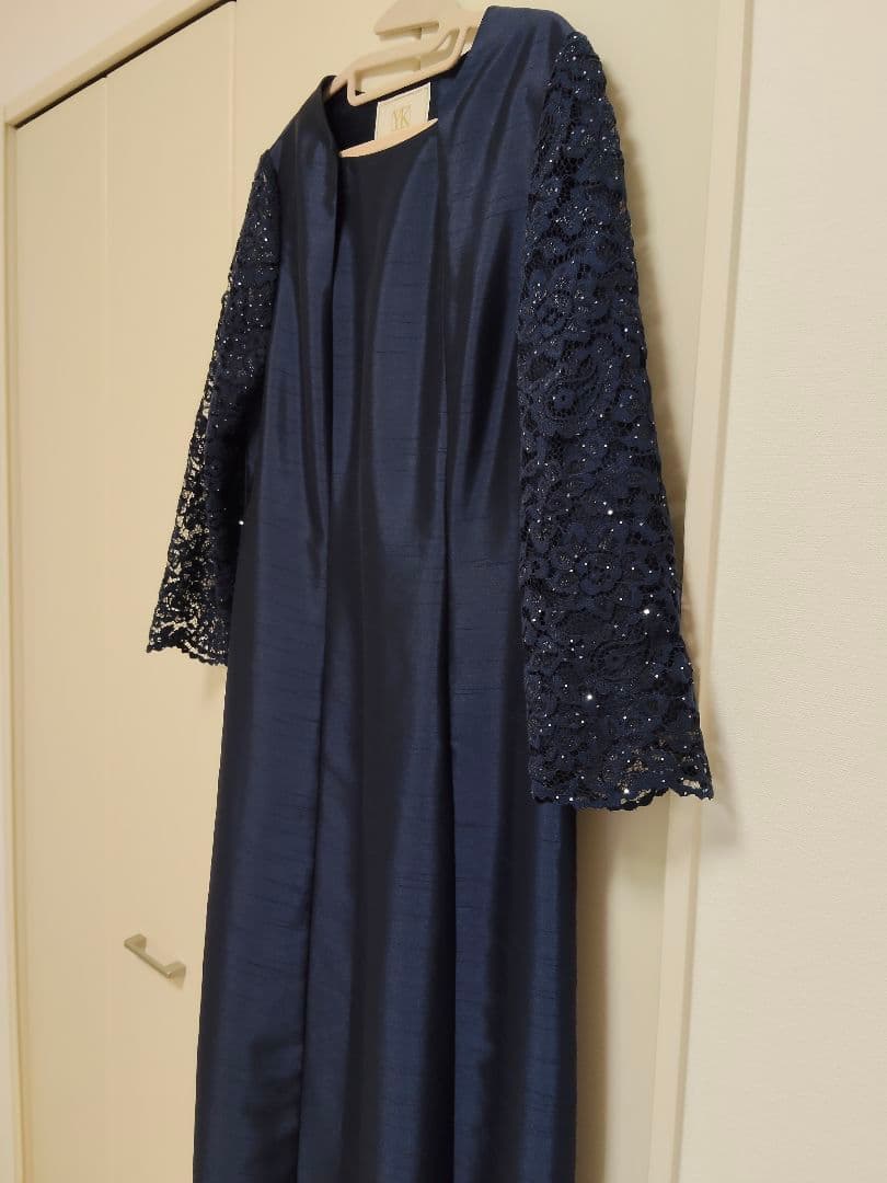 東京ソワール Yukikokimijimaパーティードレス13号　ネイビー