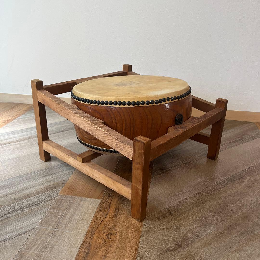 和太鼓　平胴太鼓　面1尺4寸　胴6寸　台付