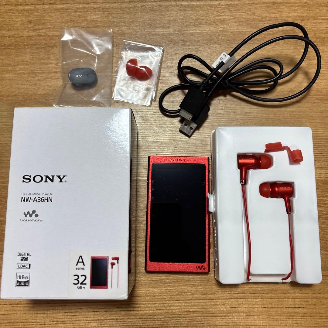 SONY NW-A36HN レッド 32GB デジタルオーディオプレーヤー