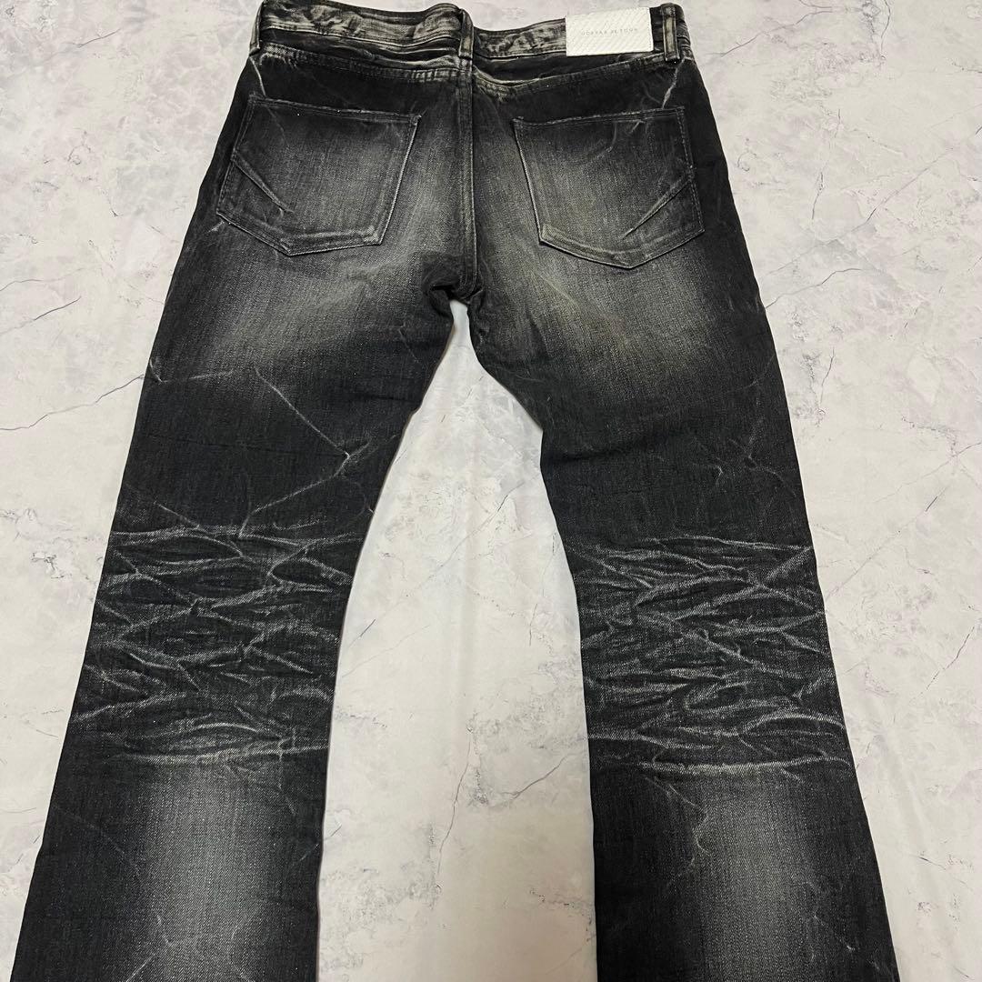 美品 GOSTAR DE FUGA デニム フレア ラメ シワ加工 y2k