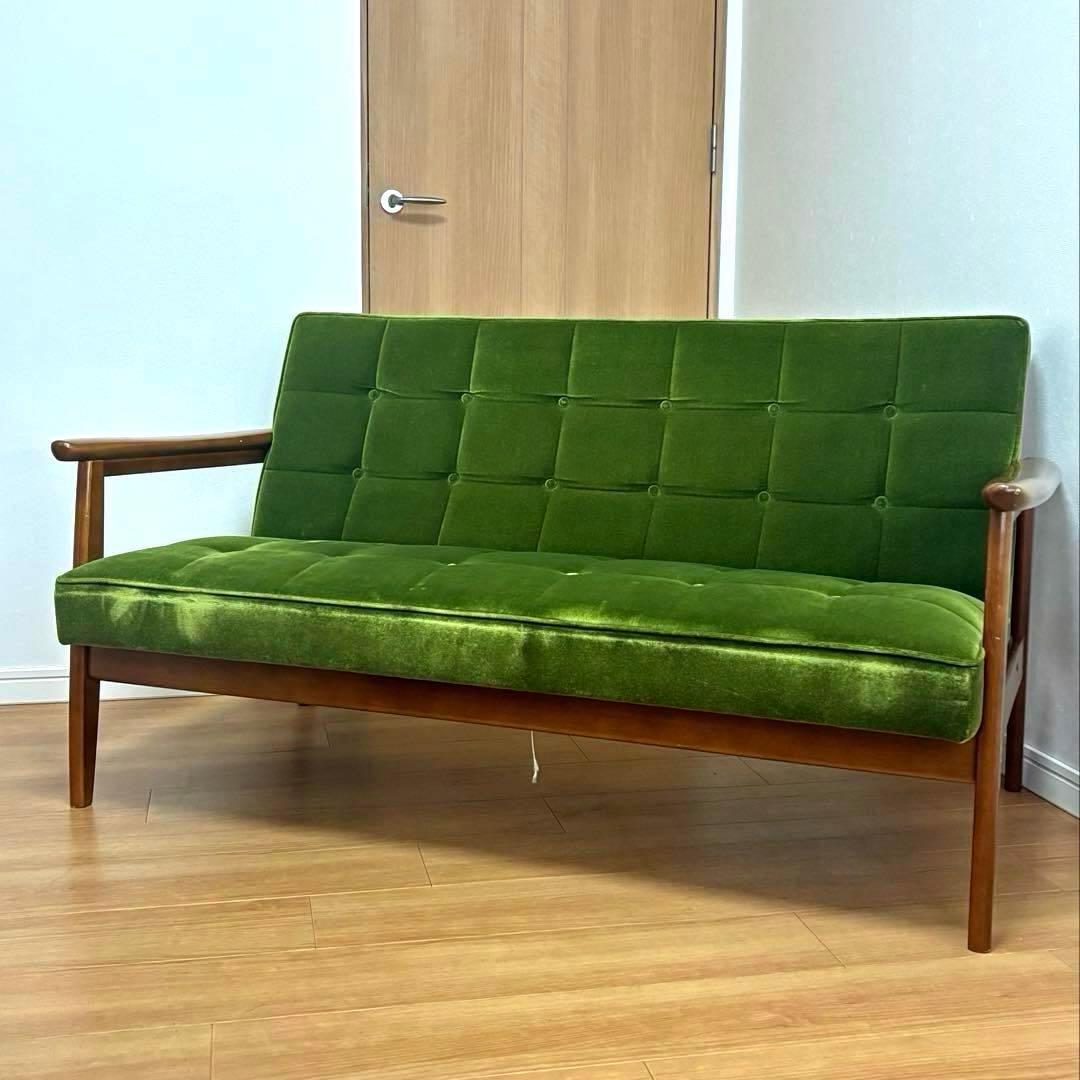 【値下げしました！】カリモク60 モケットグリーン