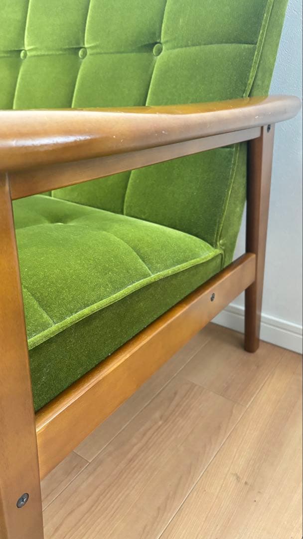 【値下げしました！】カリモク60 モケットグリーン