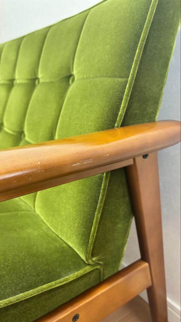 【値下げしました！】カリモク60 モケットグリーン