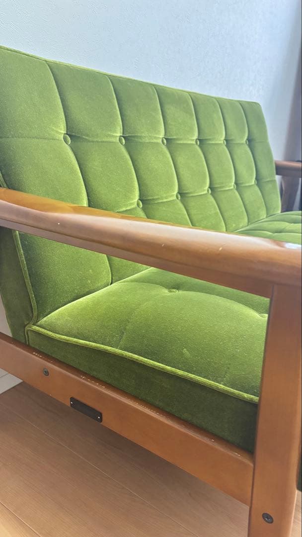 【値下げしました！】カリモク60 モケットグリーン