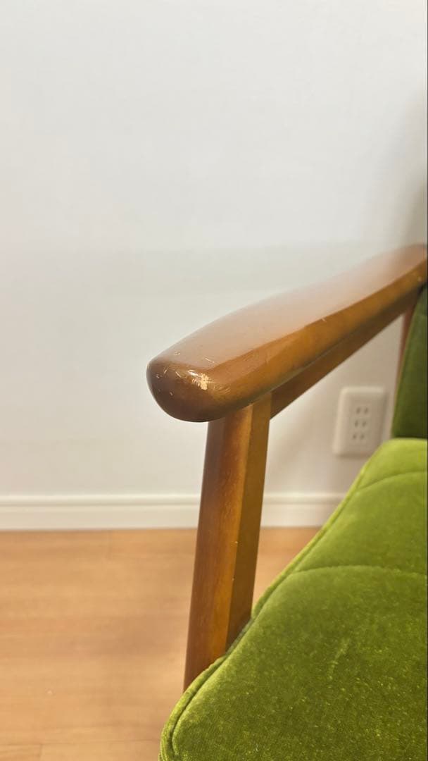 【値下げしました！】カリモク60 モケットグリーン