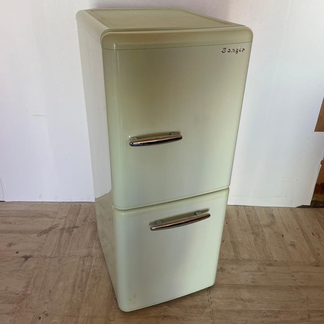 配送設置無料　ジャングル　レトロ冷蔵庫　新生活