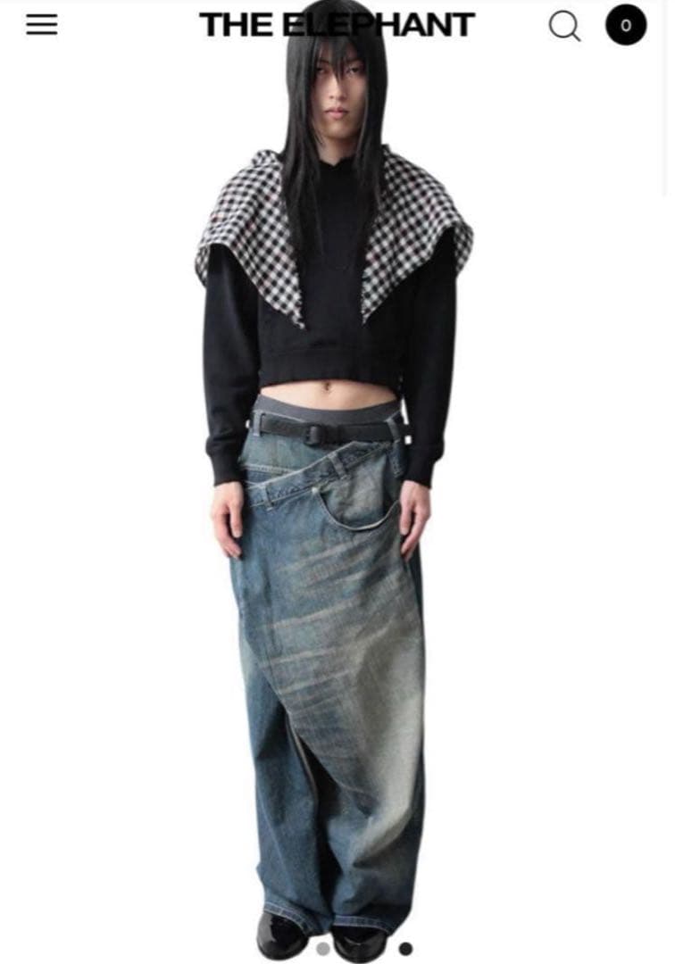 作*点様 ORIMI OVERLAP BUGGY DENIM PANTS Ind