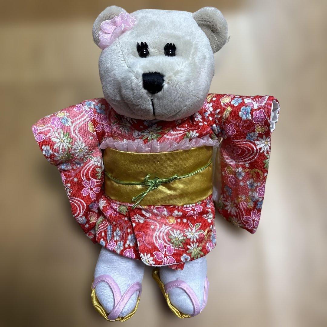 スタバ　ベアリスタぬいぐるみ　お正月バージョン