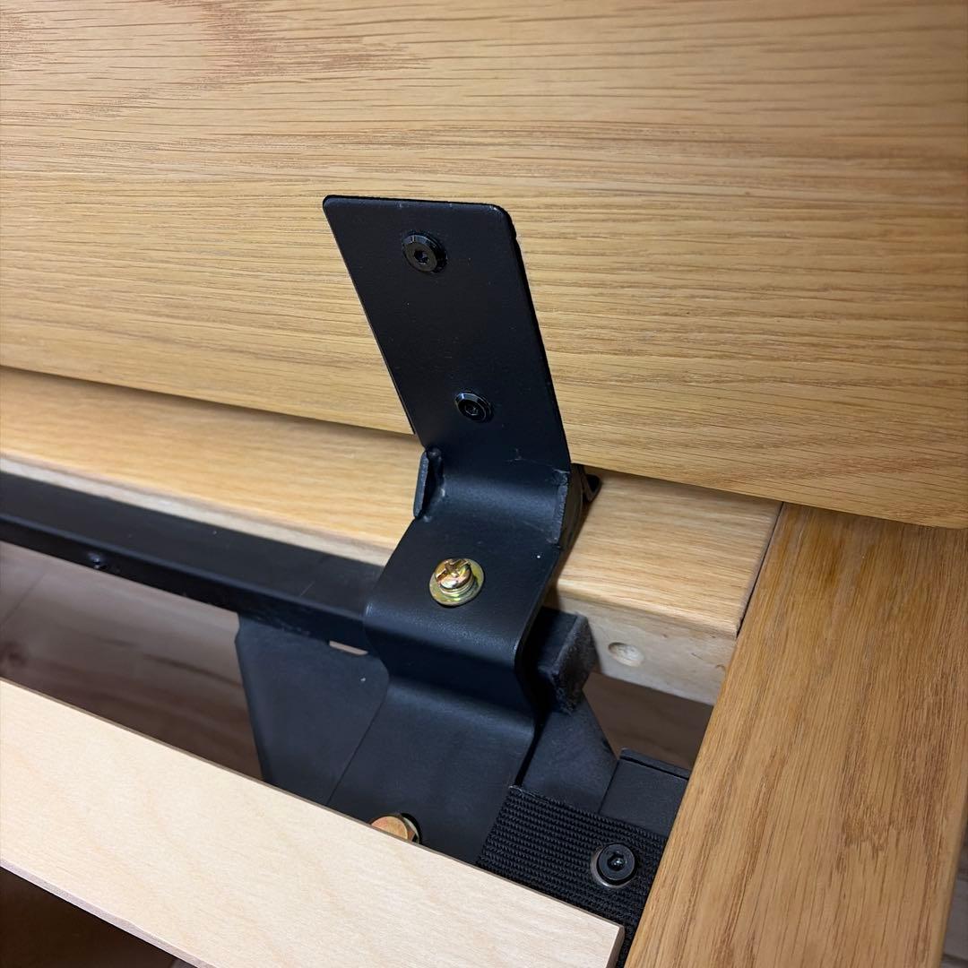 【値下げ‼️無印良品】ダブル ベッドフレーム(オーク材) ヘッドボード付