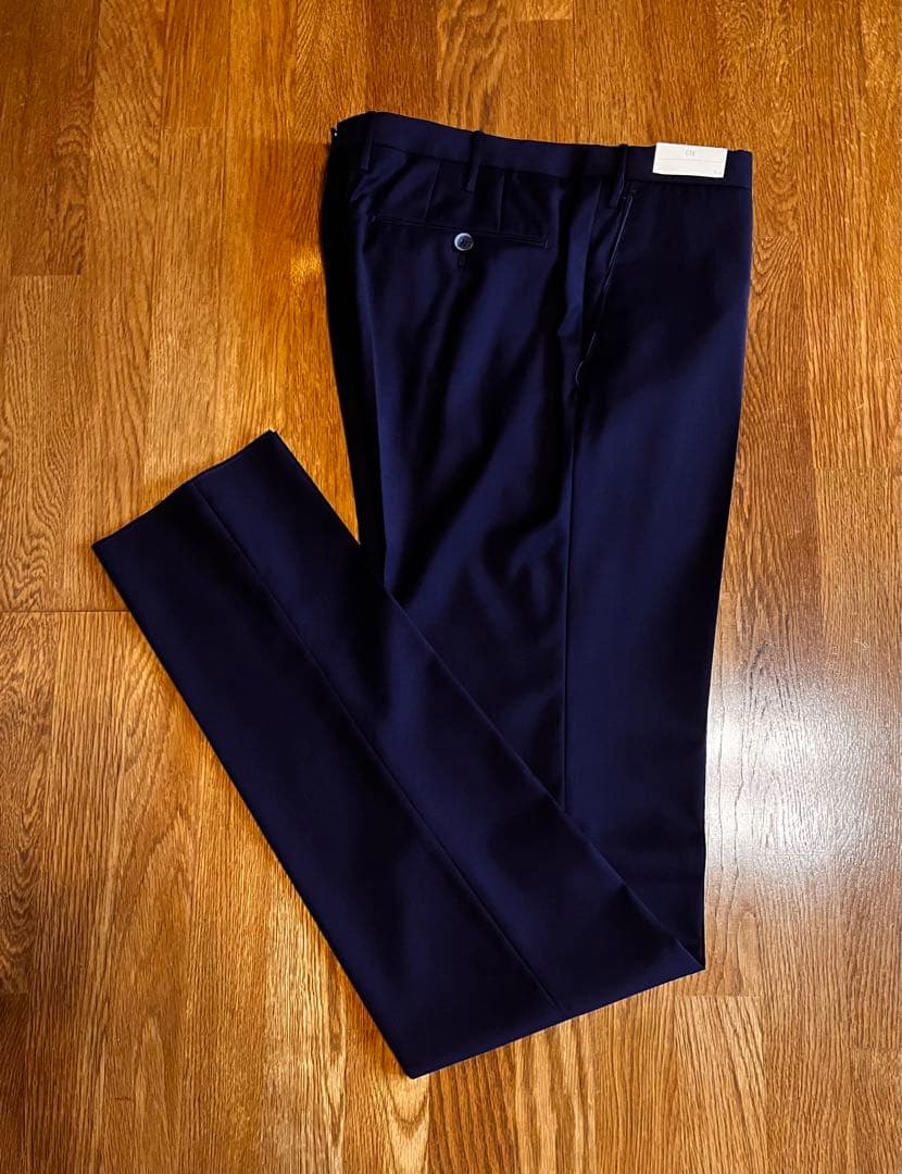 GTA ウールパンツ 新品未使用 未裾上げ ネイビー