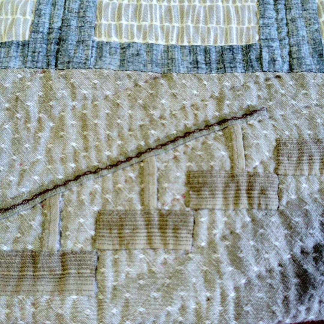 ハウスのパッチワークタペストリー【73】ミステリーキルト①③