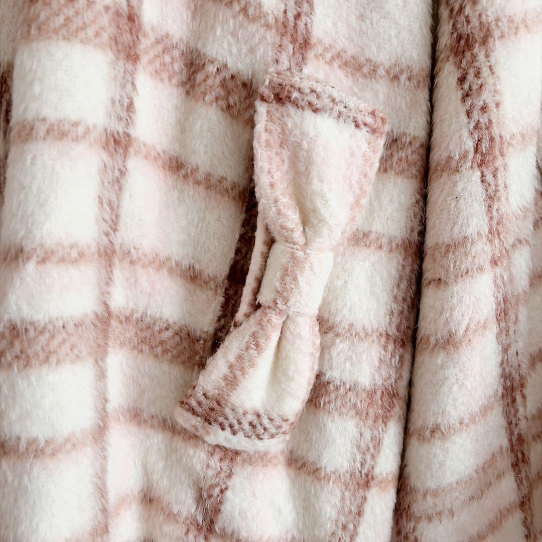 LIZ LISA ポンチョ　ケープコート　アウター　上着　ファー付フード　裏地付