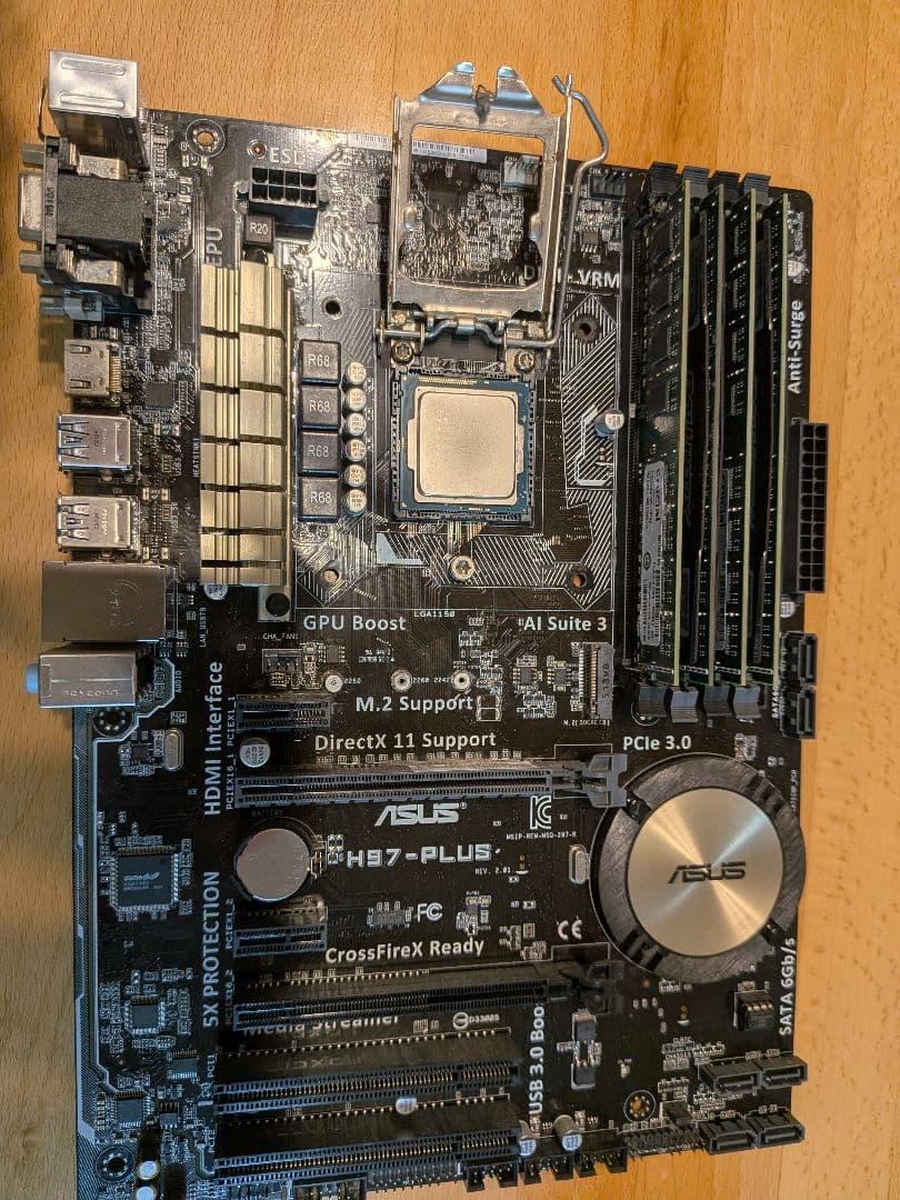 H97-PLUS + Core i7-4790 +DDR3 16GB セット