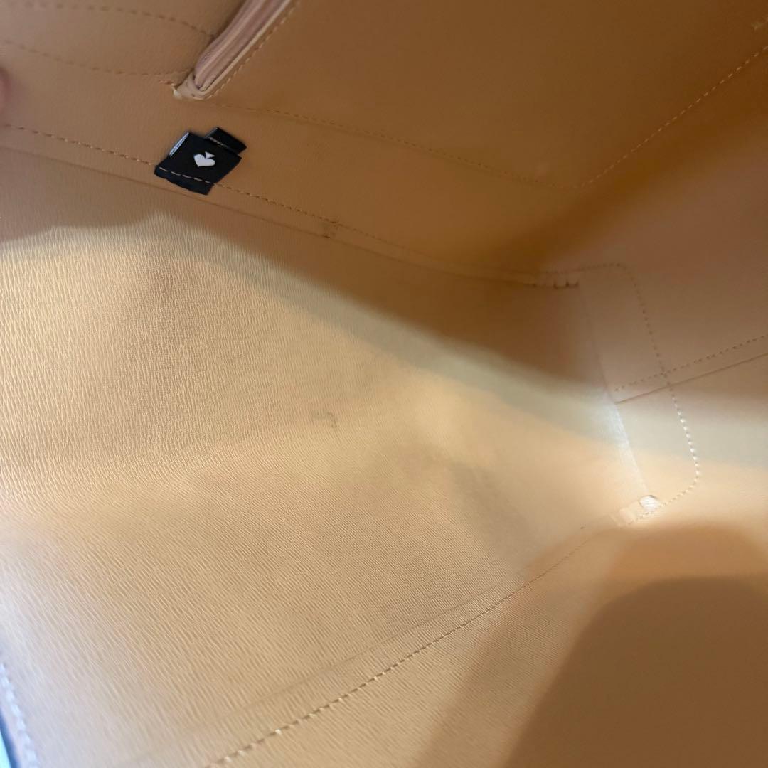 kate spade 黒 レザートートバッグ