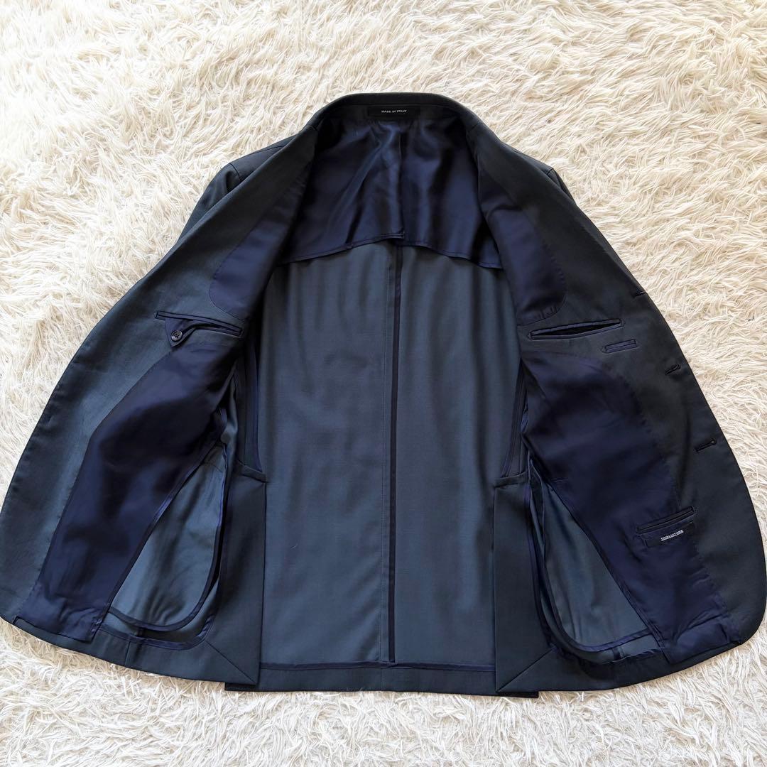 <美品>TAGLIATORE REDA ネイビー ウール スーツ サイズ50