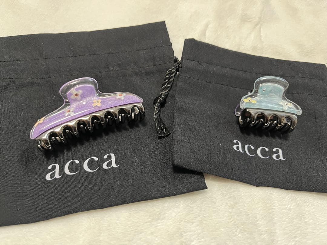 acca ダブルフェイスヘアクリップ 中小セット