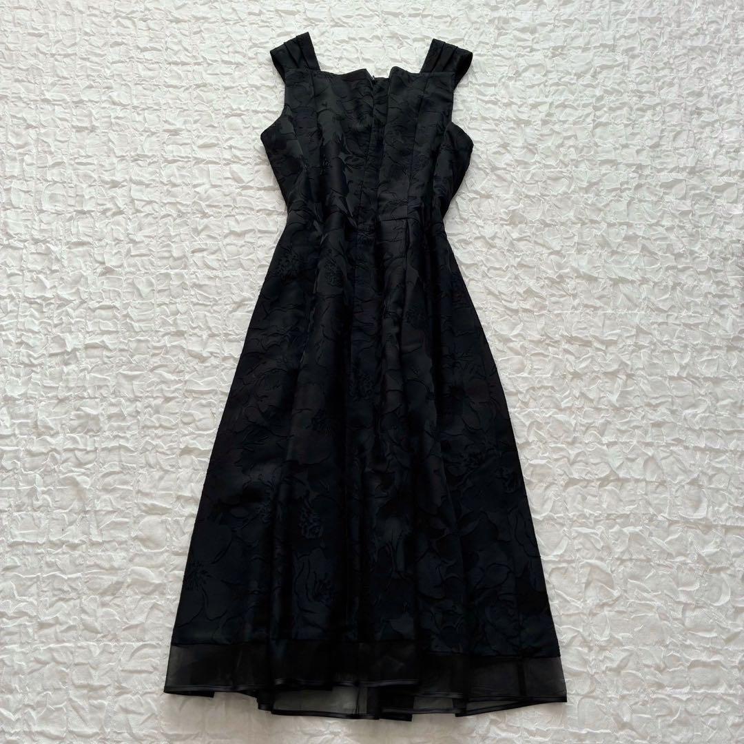 プレフェランス 花柄ノースリーブワンピース ジャケット 44 大きいサイズ