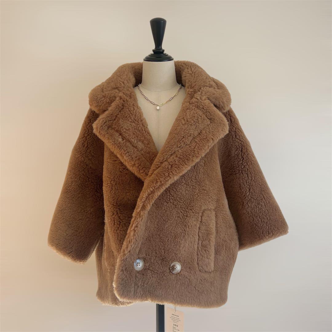 新品未使用 ベアテーラードコート アルパカ素材
