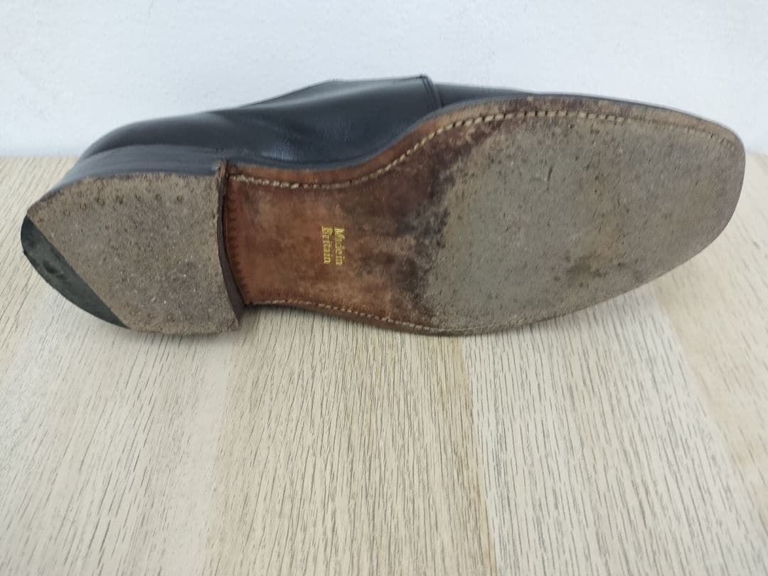 [英国製]90年代❢モンクストラップ ブラックレザーシューズ