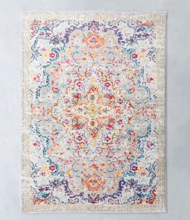 【kanademono】FloralVinesTribalRug120×170