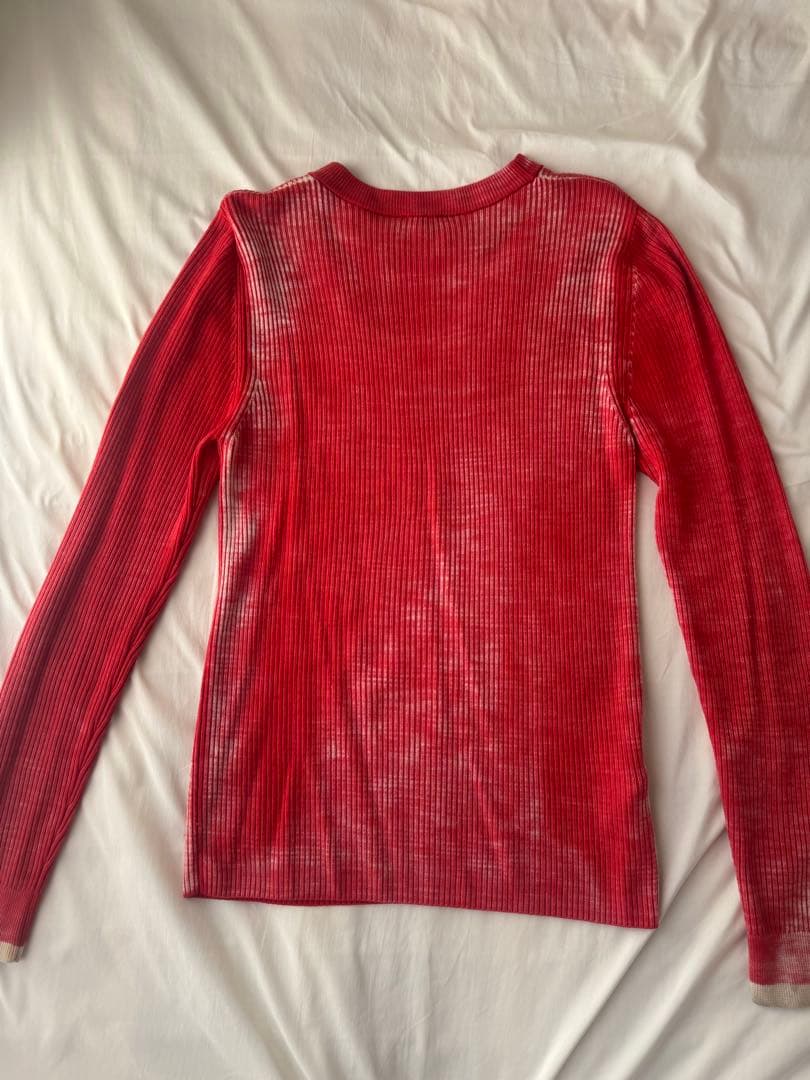 DIESEL 赤 リブ編み セーター