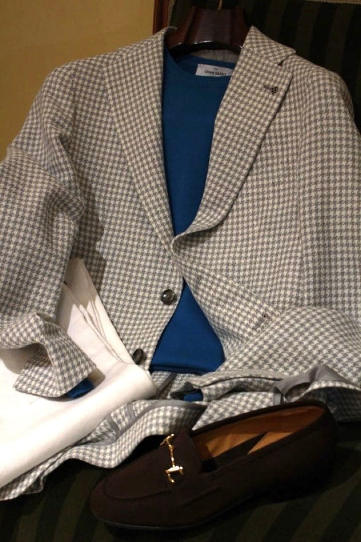 タリアトーレ Brilla 別注 ハウンドトゥース ジャケット