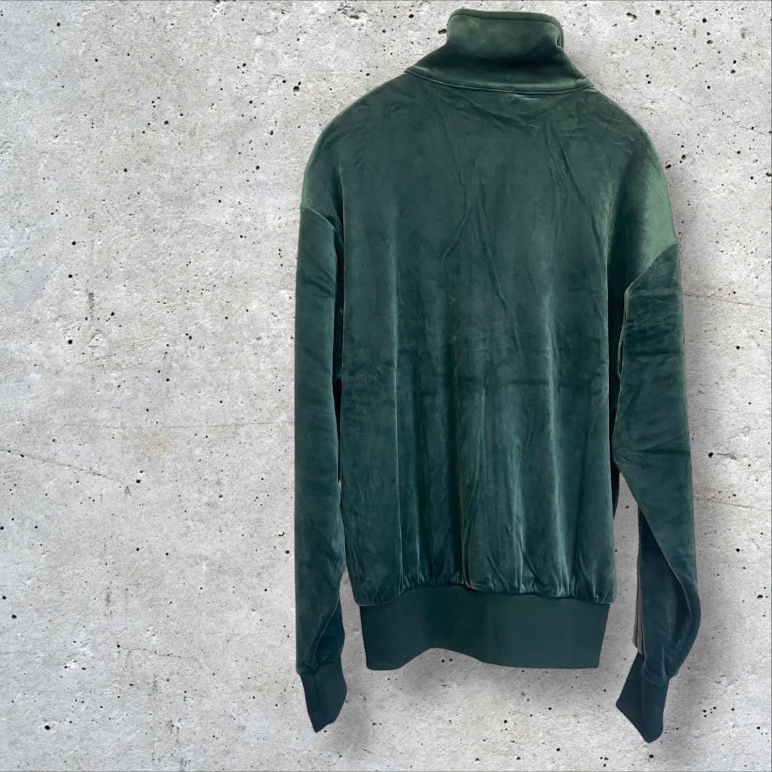 adidasファイヤーバード トラックトップ ベロア グリーン S アディダス