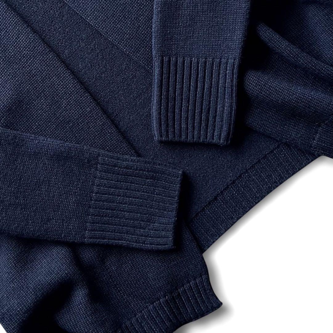 【美品】45R/45RPM ウール100% ボタンレスカーディガン