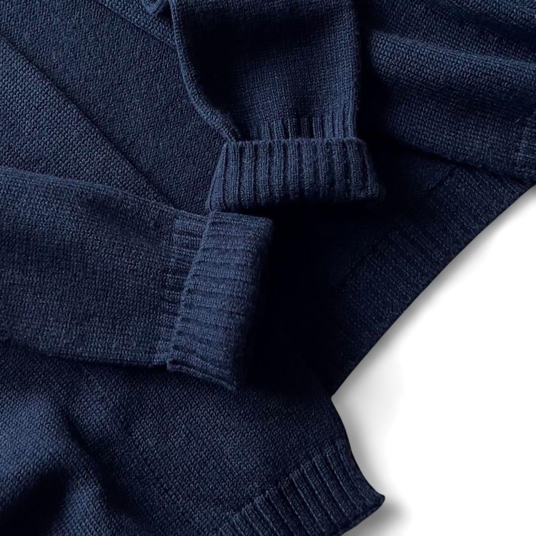 【美品】45R/45RPM ウール100% ボタンレスカーディガン